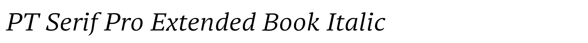 PT Serif Pro Extended Book Italic image